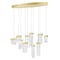 Cwi Lighting Carolina LED Chandelier With Gold Leaf Finish 1090P40-10-620-O - alternate 1